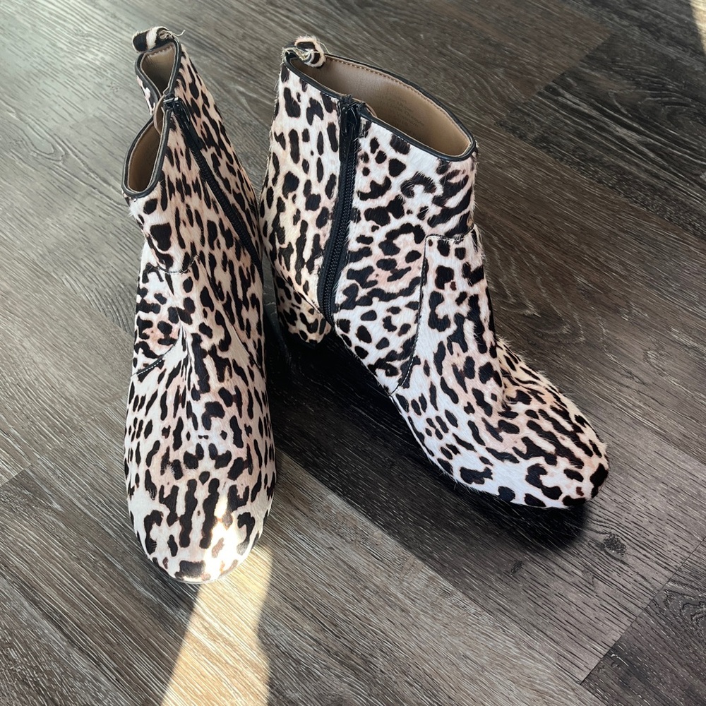 Aerosoles Leopard Print Ankle Boots